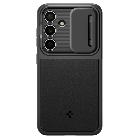 Husa Samsung Galaxy S24, Spigen Optik Armor, Black
