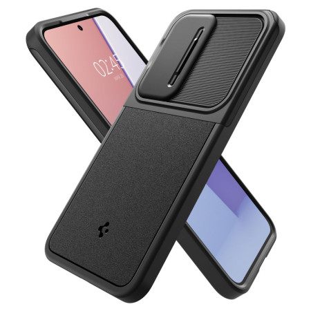 Husa Samsung Galaxy S24, Spigen Optik Armor, Black