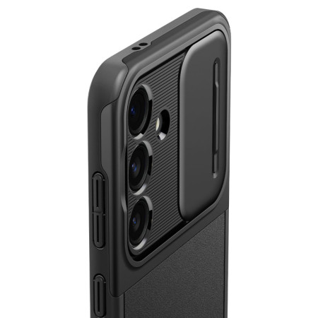 Husa Samsung Galaxy S24, Spigen Optik Armor, Black