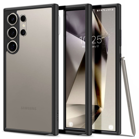 Husa pentru Samsung Galaxy S24 Ultra, Spigen Ultra Hybrid, Matte Black