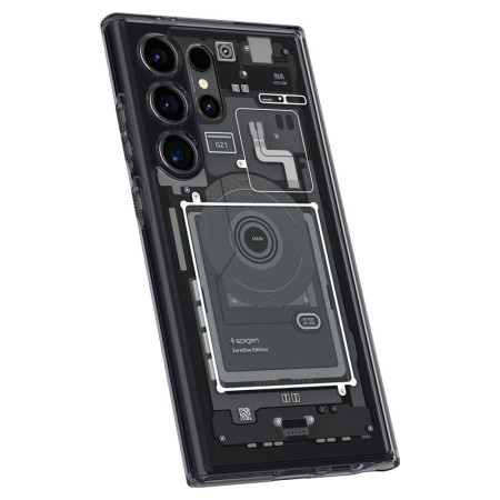 Husa pentru Samsung Galaxy S24 Ultra, Spigen Ultra Hybrid Zero One, Matte Black