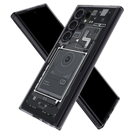 Husa pentru Samsung Galaxy S24 Ultra, Spigen Ultra Hybrid Zero One, Matte Black