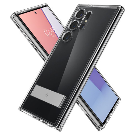Husa pentru Samsung Galaxy S24 Ultra, Spigen Ultra Hybrid S, Clear