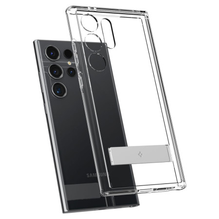 Husa pentru Samsung Galaxy S24 Ultra, Spigen Ultra Hybrid S, Clear