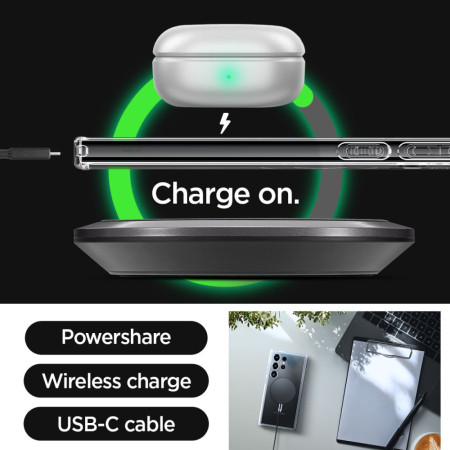 Husa pentru Samsung Galaxy S24 Ultra, Spigen Ultra Hybrid OneTap Ring MagSafe, Clear