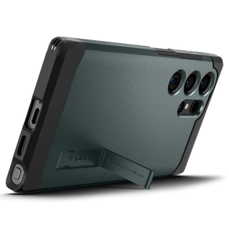 Husa pentru Samsung Galaxy S24 Ultra, Spigen Tough Armor, Abyss Green