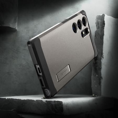 Husa pentru Samsung Galaxy S24 Ultra, Spigen Tough Armor, Gunmetal