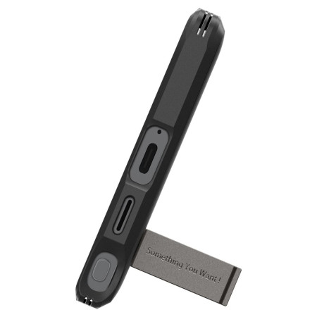 Husa pentru Samsung Galaxy S24 Ultra, Spigen Tough Armor, Gunmetal