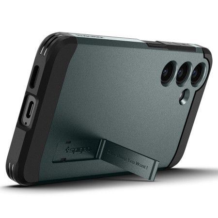 Husa pentru Samsung Galaxy S24 Plus, Spigen Tough Armor, Abyss Green
