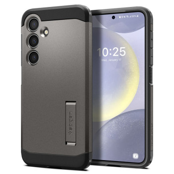 Husa pentru Samsung Galaxy S24 Plus, Spigen Tough Armor, Gunmetal