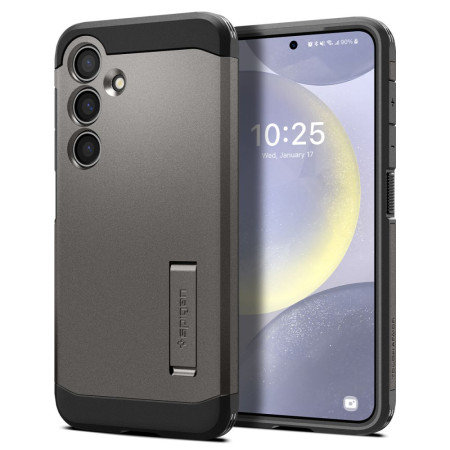Husa pentru Samsung Galaxy S24 Plus, Spigen Tough Armor, Gunmetal