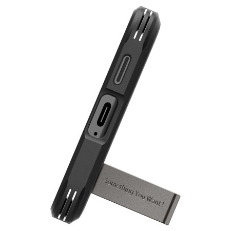 Husa pentru Samsung Galaxy S24 Plus, Spigen Tough Armor, Gunmetal