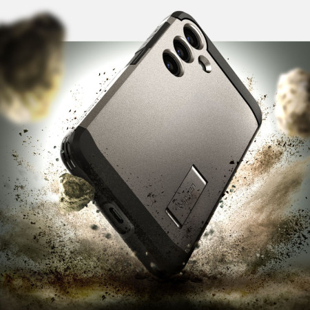 Husa pentru Samsung Galaxy S24, Spigen Tough Armor, Gunmetal