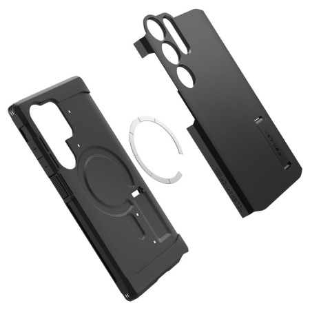 Husa pentru Samsung Galaxy S24 Ultra Spigen Tough Armor MagSafe, Black