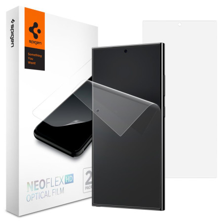 Folie pentru Samsung Galaxy S24 Ultra, set 2, Spigen Neo Flex, Clear