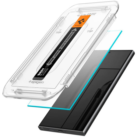 Folie pentru Samsung Galaxy S24 Ultra, set 2, Spigen Glas.TR EZ FIT, Clear