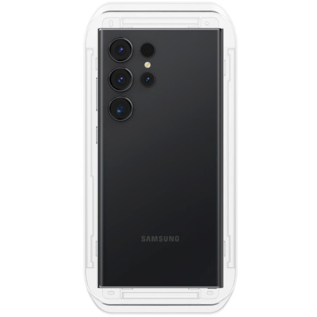 Folie pentru Samsung Galaxy S24 Ultra, set 2, Spigen Glas.TR EZ FIT, Clear