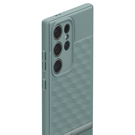 Husa pentru Samsung Galaxy S24 Ultra, Spigen Caseology Parallax, Sage Green