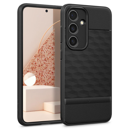 Husa pentru Samsung Galaxy S24, Spigen Caseology Parallax, Matte Black