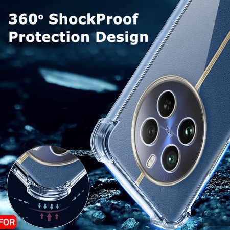 Husa pentru Realme 12 Pro / 12 Pro+ - Techsuit Shockproof Clear Silicone - Clear