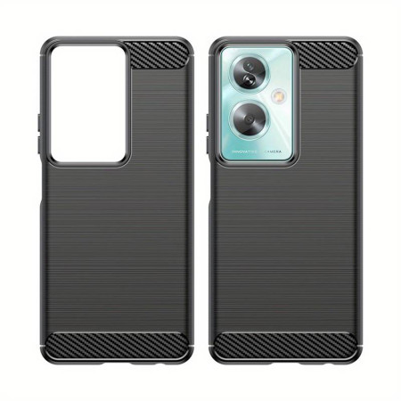 Husa Carbon compatibila Huawei nova Y72, Tech Protects, Negru
