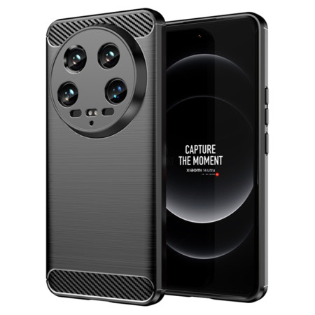 Husa Carbon compatibila Xiaomi 14 Ultra, Tech Protects, Negru