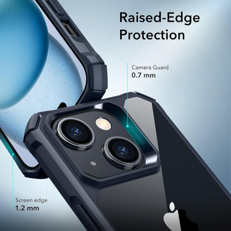 Husa pentru iPhone 15, ESR Air Armor, Clear Blue
