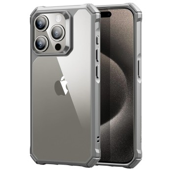 Husa pentru iPhone 15 Pro, ESR Air Armor, Clear Grey