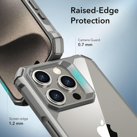 Husa pentru iPhone 15 Pro, ESR Air Armor, Clear Grey