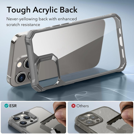 Husa pentru iPhone 15 Pro, ESR Air Armor, Clear Grey