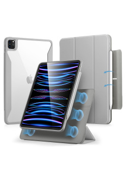 Husa pentru iPad Air 4 (2020) / Air 5 (2022) / Air 6 (2024), ESR Rebound Hybrid, Grey