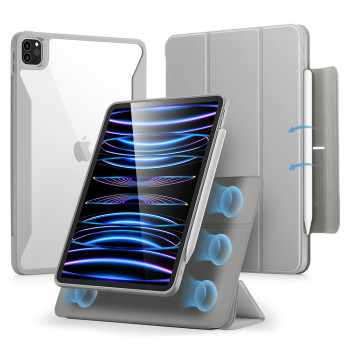 Husa pentru iPad Air 4 (2020) / Air 5 (2022) / Air 6 (2024), ESR Rebound Hybrid, Grey