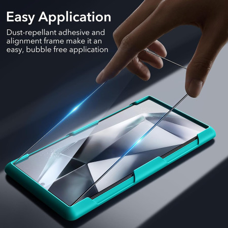 Folie pentru Samsung Galaxy S24 Ultra, ESR Tempered Glass, Black