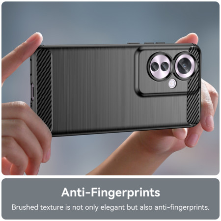 Husa Carbon pentru Reno11 F, Tech Protects, Negru