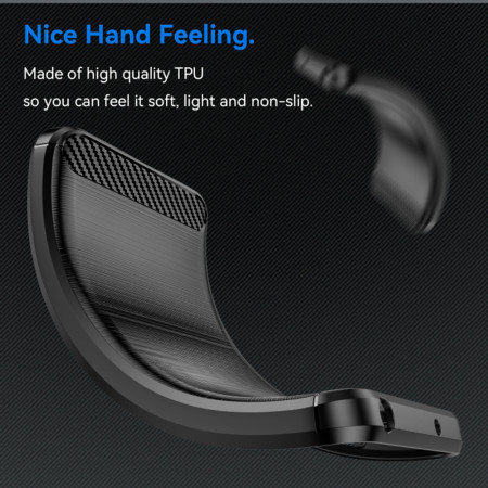 Husa Carbon pentru Reno11 F, Tech Protects, Negru