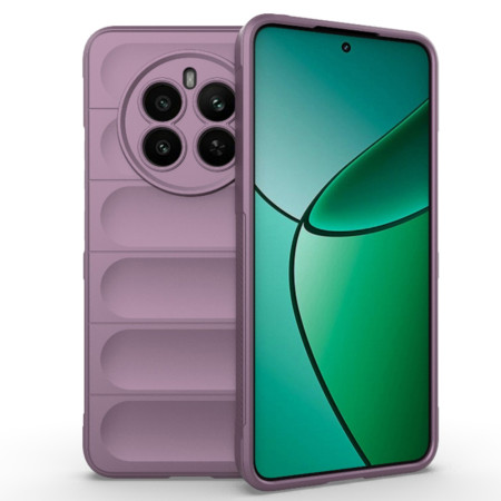 Husa Antisoc pentru Realme 12 Plus, Margini Striate, Magic Shield, Protectie Completa, Purple