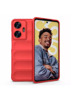 Husa Antisoc pentru Huawei Pura 70, Margini Striate, Magic Shield, Protectie Completa, Red