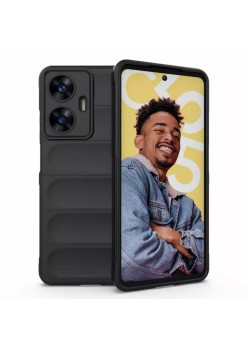 Husa Antisoc pentru Huawei Pura 70 Ultra, Margini Striate, Magic Shield, Protectie Completa, Black