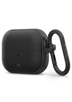 Husa cu Holder Metalic pentru Samsung Galaxy Buds 3 / 3 Pro Spigen Caseology Vault - Black