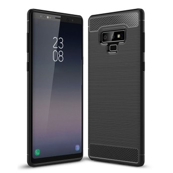Husa Carbon compatibila Samsung Galaxy Note 9 Protect Anti-Soc, Negru