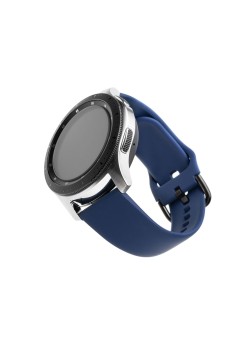 Curea pentru Huawei Watch GT 2 (46mm)/GT 2 Pro/GT 3 Pro (46mm)/Ultimate, Xiaomi Watch S1 - Fixed Silicone Strap - Blue