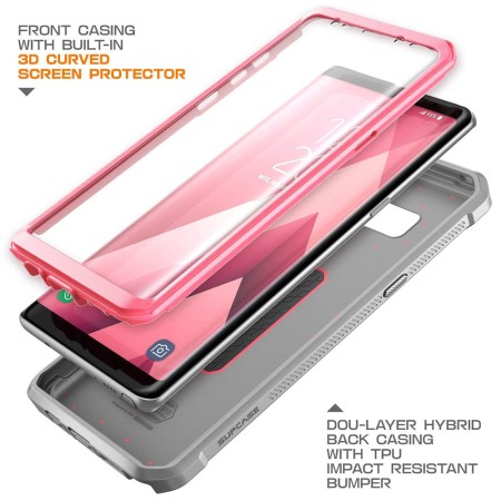 Husa pentru Samsung Galaxy Note 8 - Supcase Unicorn Beetle Pro - Pink / Gray