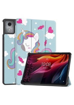Husa Tableta pentru Lenovo Tab K11 Plus - Microfibra, Auto Sleep/Wake, Protectie Antisoc, Unicorn