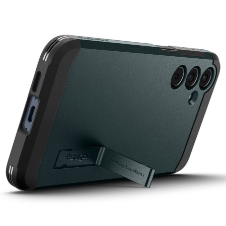 Husa pentru Samsung Galaxy A55 5G, Spigen Tough Armor, Abyss Green