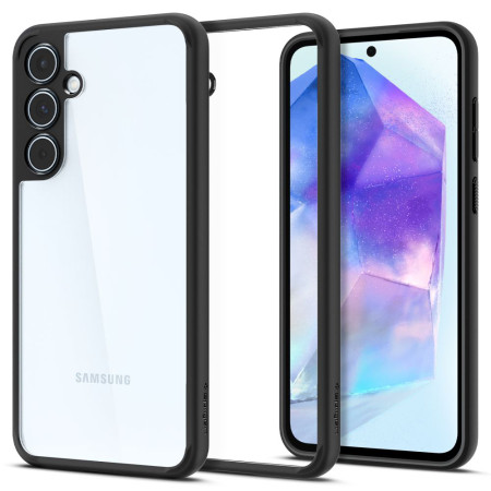Husa pentru Samsung Galaxy A55 5G, Spigen Ultra Hybrid, Matte Black