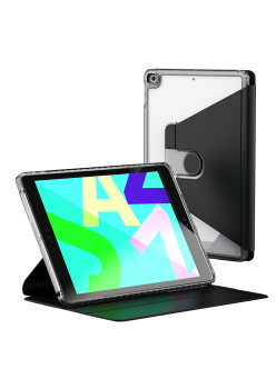 Husa tableta pentru iPad 10.2 (2019/2020/2021), Crystal Book, Bumper rigid, Black