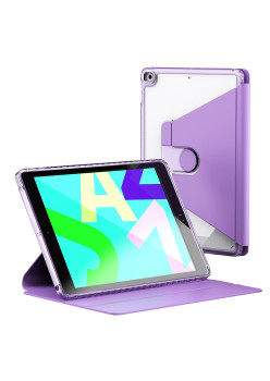 Husa tableta pentru iPad 10.2 (2019/2020/2021), Crystal Book, Bumper rigid, Purple