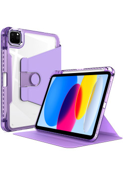Husa tableta pentru iPad Pro 11 (2018 / 2020 / 2021 / 2022), Crystal Book, Bumper rigid, Purple