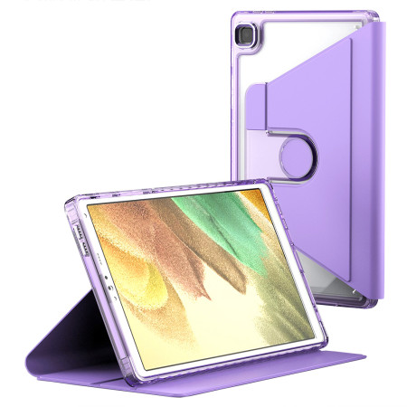 Husa tableta pentru Samsung Galaxy Tab A7 Lite 8.7 inch T220/T225 2021, Crystal Book, Bumper rigid, Purple