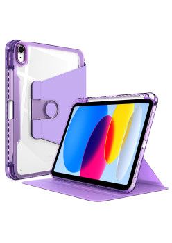 Husa tableta pentru Samsung Galaxy Tab A7 10.4 (2020 / 2022), Crystal Book, Bumper rigid, Purple